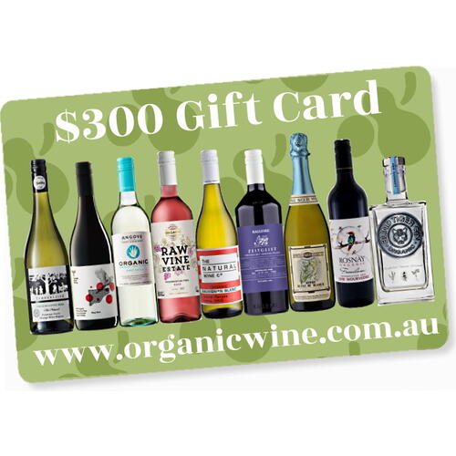 $300 Organic Wine Gift Card