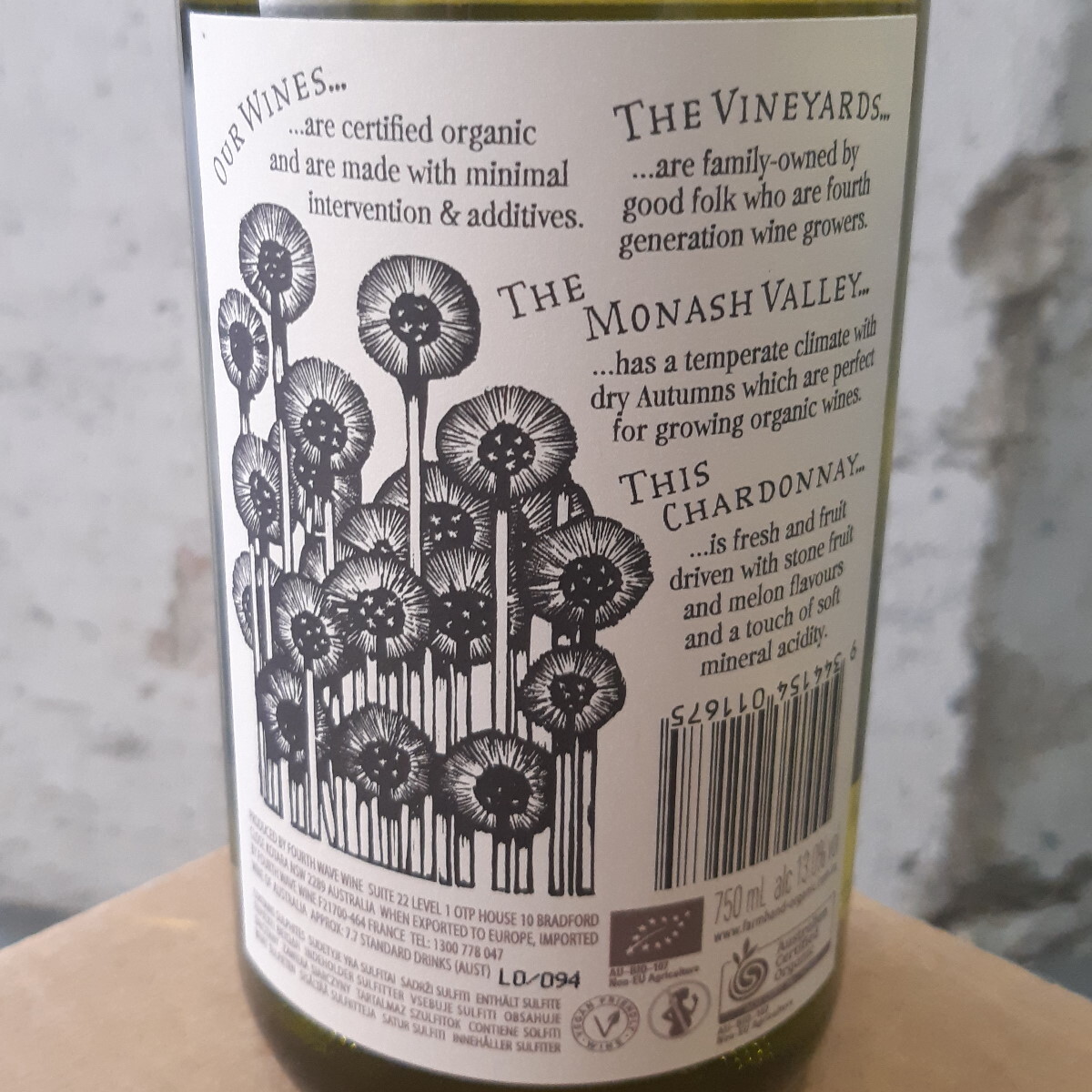 Farm Hand Organic Chardonnay 2019 13.03 Organic Wine Store