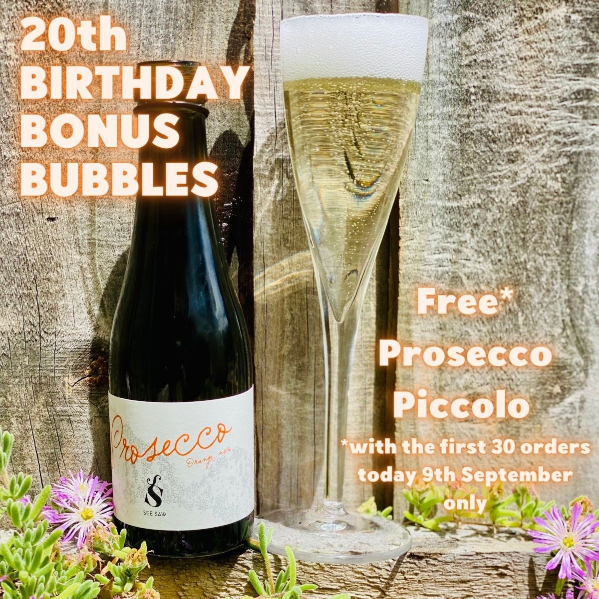 GIFT See Saw Organic Prosecco Piccolo (200mL)