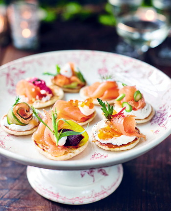 Salmon Blinis