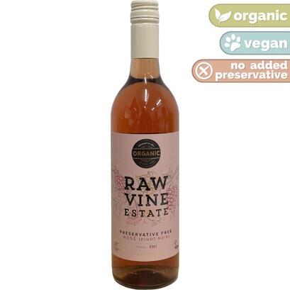 Raw Vine Preservative Free Rose 2025