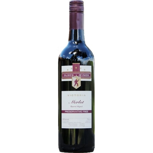 Olsen Preservative Free Barrel Aged Merlot 2013