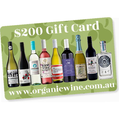 $200 Organic Wine Gift Card