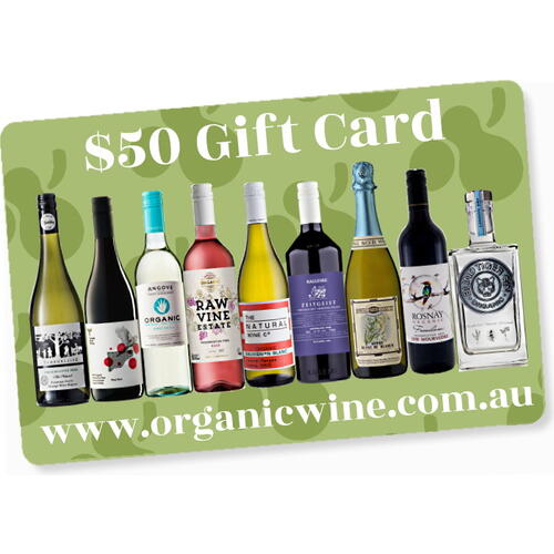 $50 Organic Wine Gift Card