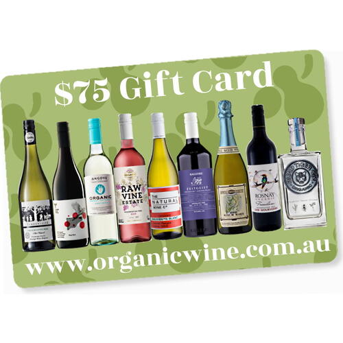 $75 Organic Wine Gift Card