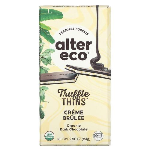 Alter Eco Truffle Thins Crème Brûlée 84g