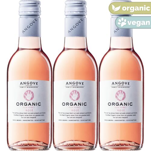 Angove Organic Rose Piccolo 3 pack (3 x 187mL)