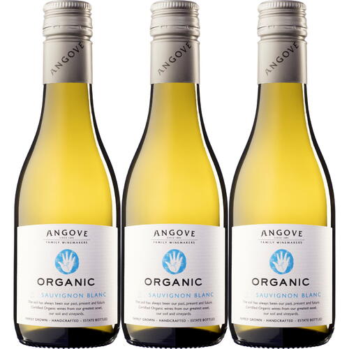 Angove Organic Sauvignon Blanc Piccolo 3 pack (3 x 187mL)