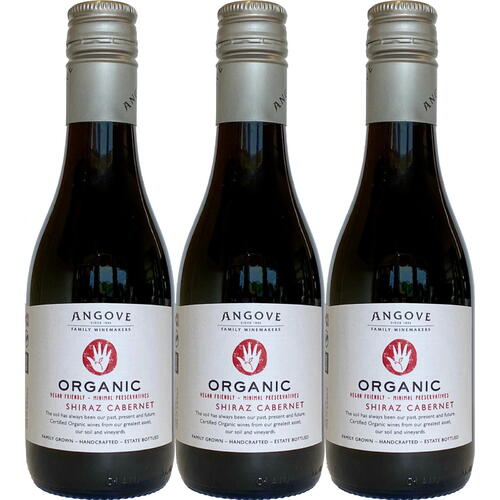 Angove Organic Shiraz Cabernet Piccolo 3 pack (3 x 187mL)