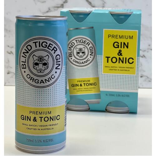 Blind Tiger Gin & Tonic 4 Pack