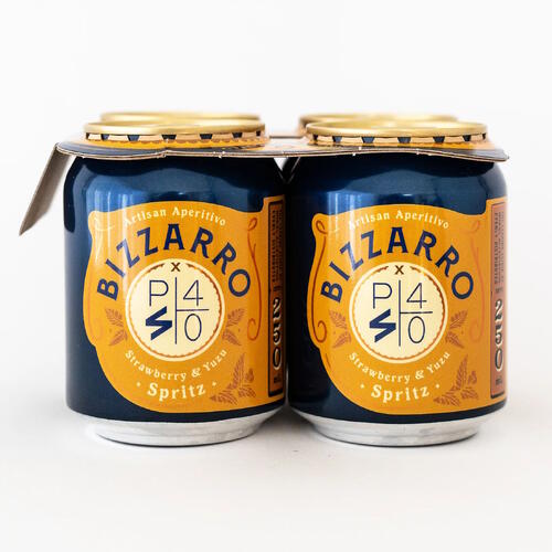 Bizzarro 4 pack - PS40 Strawberry & Yuzu Spritz
