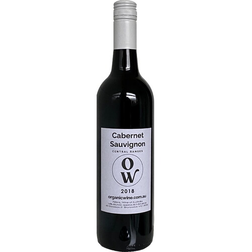 Central Ranges Organic Cabernet Sauvignon Cleanskin 2018