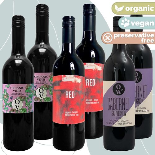 Organic Wine Preservative Free Reds 6 Pack