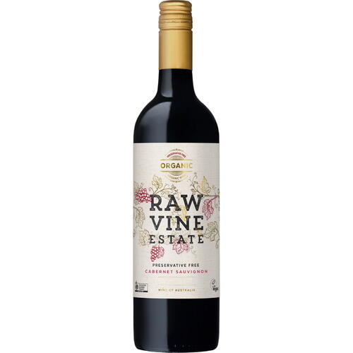 Raw Vine Estate Preservative Free Cabernet Sauvignon 2018