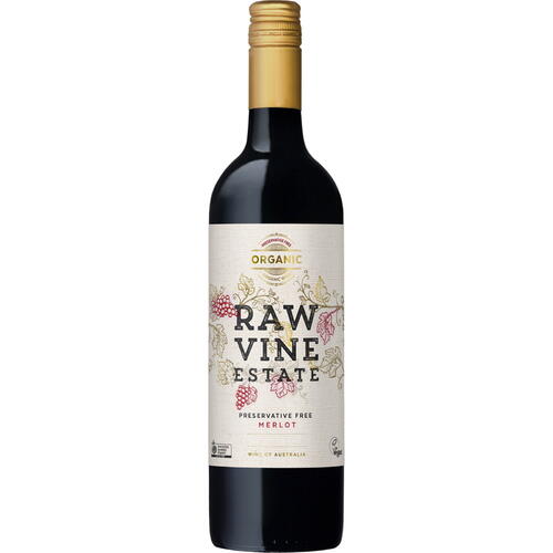 Raw Vine Estate Preservative Free Merlot 2019