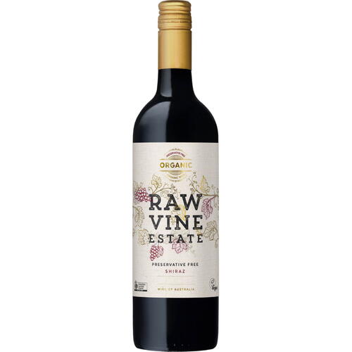Raw Vine Estate Preservative Free Shiraz 2019
